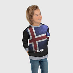 Свитшот детский Iceland Style, цвет: 3D-меланж — фото 2