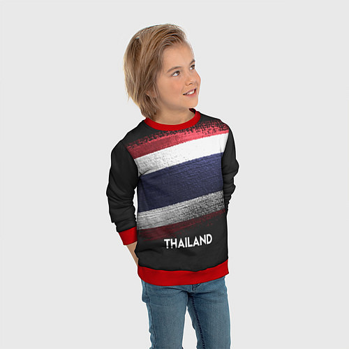 Детский свитшот Thailand Style / 3D-Красный – фото 3