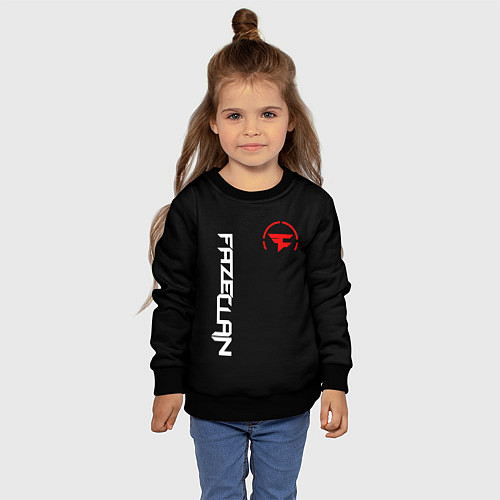 Детский свитшот FaZe Clan: E-Sports / 3D-Черный – фото 4