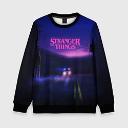 Свитшот детский Stranger Things: Neon Road, цвет: 3D-черный