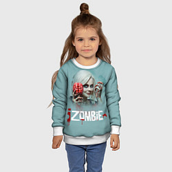 Свитшот детский I Zombie, цвет: 3D-белый — фото 2