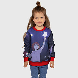 Свитшот детский Звезда, цвет: 3D-красный — фото 2