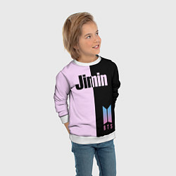 Свитшот детский BTS Jimin, цвет: 3D-белый — фото 2