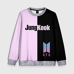 Свитшот детский BTS Jung Kook, цвет: 3D-меланж