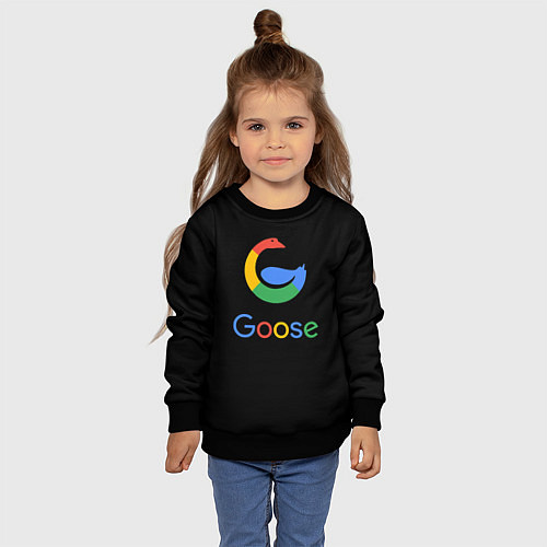 Детский свитшот GOOSE / 3D-Черный – фото 4