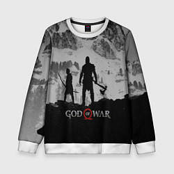 Свитшот детский God of War: Grey Day, цвет: 3D-белый