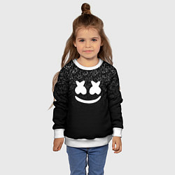 Свитшот детский Marshmello Black, цвет: 3D-белый — фото 2