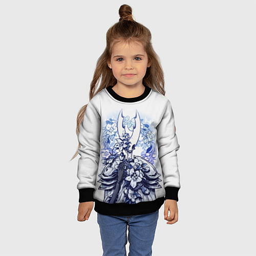 Детский свитшот Hollow Knight / 3D-Черный – фото 4