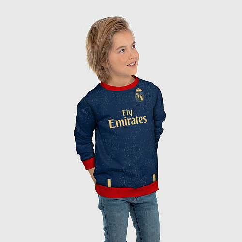 Детский свитшот Sergio Ramos away 19-20 / 3D-Красный – фото 3