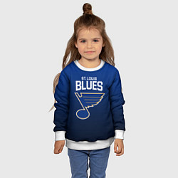 Свитшот детский St Louis Blues, цвет: 3D-белый — фото 2