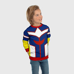 Свитшот детский ALL MIGHT MY HERO ACADEMIA MHA МОЯ ГЕРОЙСКАЯ АКАДЕ, цвет: 3D-красный — фото 2