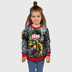 Свитшот детский Deku Плашка переносная, цвет: 3D-красный — фото 2