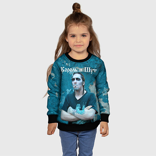 Детский свитшот Король и Шут Анархия спина / 3D-Черный – фото 4