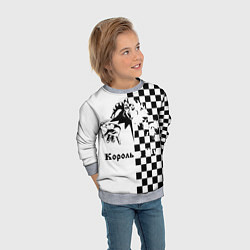 Свитшот детский Король и Шут, цвет: 3D-меланж — фото 2