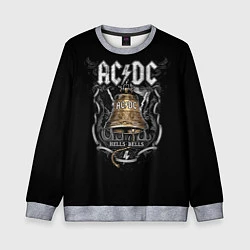 Свитшот детский ACDC - hells bells, цвет: 3D-меланж