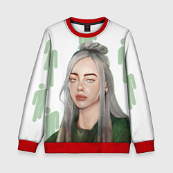 Свитшот детский Billie Eilish, цвет: 3D-красный