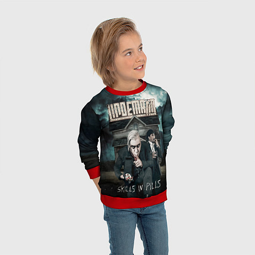 Детский свитшот LINDEMANN: Skills in Pills / 3D-Красный – фото 3