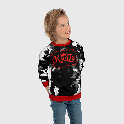 Детский свитшот Князь Анархия спина / 3D-Красный – фото 3