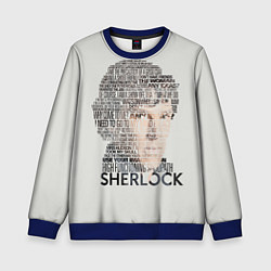 Свитшот детский Sherlock, цвет: 3D-синий