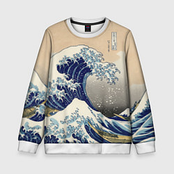 Детский свитшот Kanagawa Wave Art