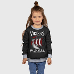 Свитшот детский Vikings Valhalla, цвет: 3D-меланж — фото 2