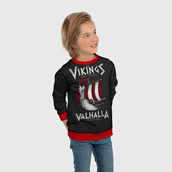 Свитшот детский Vikings Valhalla, цвет: 3D-красный — фото 2