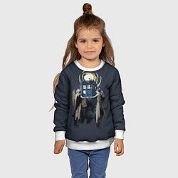 Свитшот детский Doctor Who, цвет: 3D-белый — фото 2