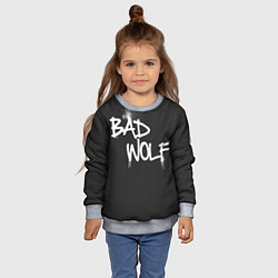 Свитшот детский Bad Wolf, цвет: 3D-меланж — фото 2