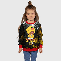 Свитшот детский BRAWL STARS SALLY LEON, цвет: 3D-красный — фото 2