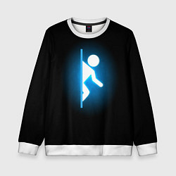 Свитшот детский Portal, цвет: 3D-белый