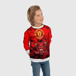 Свитшот детский Manchester United, цвет: 3D-белый — фото 2