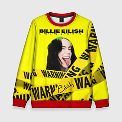 Свитшот детский Billie Eilish автограф, цвет: 3D-красный