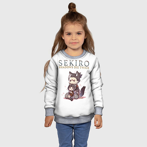 Детский свитшот Sekiro:Shadows Die Twice / 3D-Меланж – фото 4