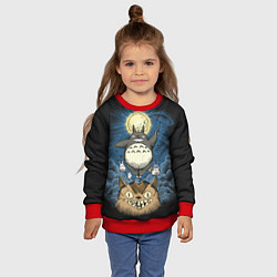Свитшот детский My Neighbor Totoro, цвет: 3D-красный — фото 2