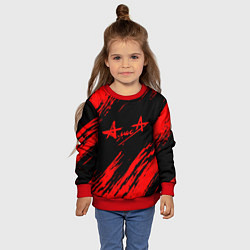 Свитшот детский АлисА, цвет: 3D-красный — фото 2