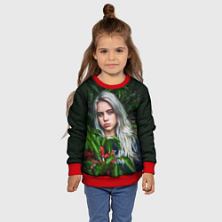 Свитшот детский BILLIE EILISH, цвет: 3D-красный — фото 2