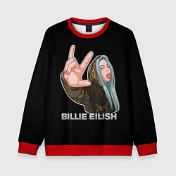 Свитшот детский BILLIE EILISH, цвет: 3D-красный