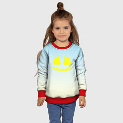 Свитшот детский МАРШМЕЛЛОУ, цвет: 3D-красный — фото 2