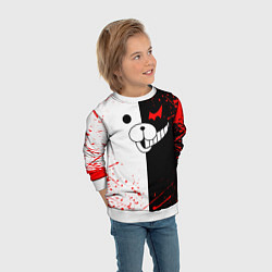 Свитшот детский MONOKUMA, цвет: 3D-белый — фото 2