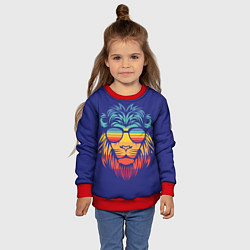 Свитшот детский LION2, цвет: 3D-красный — фото 2
