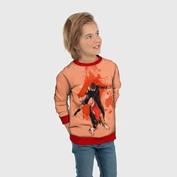 Свитшот детский Парное фигурное катание, цвет: 3D-красный — фото 2