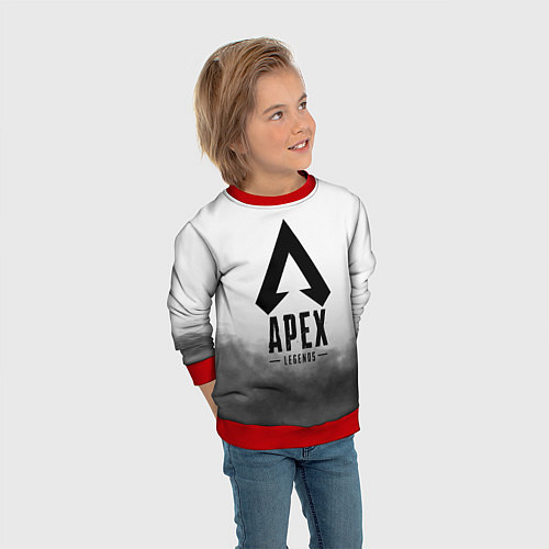Детский свитшот APEX LEGENDS / 3D-Красный – фото 3