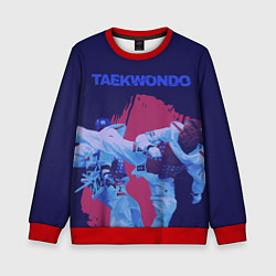 Свитшот детский Taekwondo, цвет: 3D-красный
