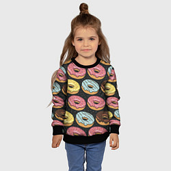 Свитшот детский Сладкоежка, цвет: 3D-черный — фото 2