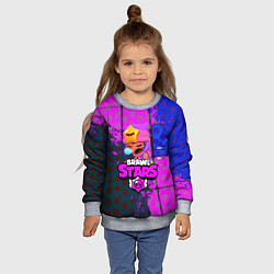 Свитшот детский BRAWL STARS СЭНДИ, цвет: 3D-меланж — фото 2