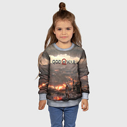 Свитшот детский GOD OF WAR, цвет: 3D-меланж — фото 2