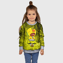 Свитшот детский Brawl Stars SALLY LEON, цвет: 3D-меланж — фото 2