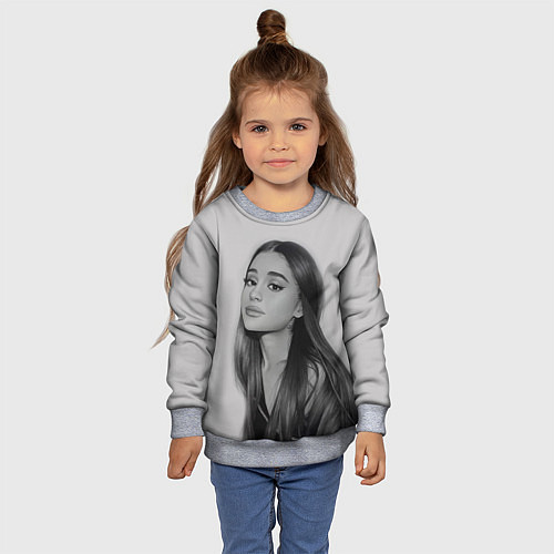 Детский свитшот Ariana Grande Ариана Гранде / 3D-Меланж – фото 4