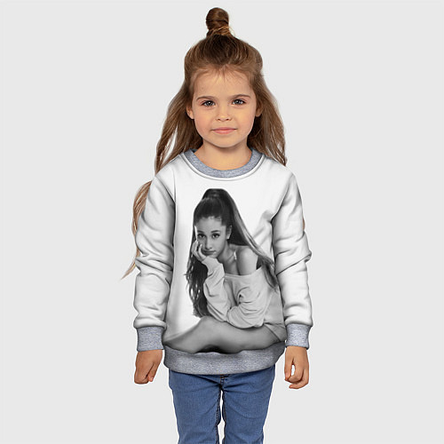 Детский свитшот Ariana Grande Ариана Гранде / 3D-Меланж – фото 4