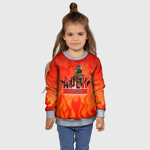 Детский свитшот Apex Legends / 3D-Меланж – фото 4